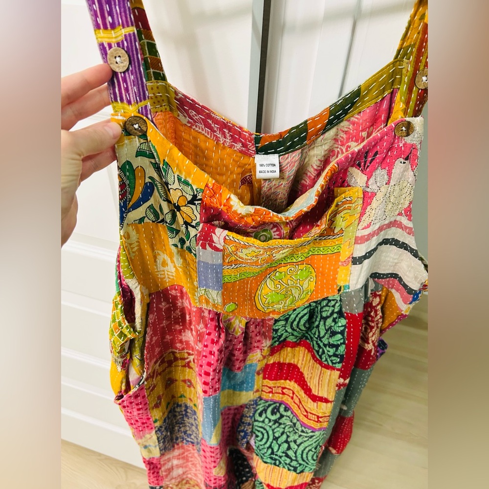 Colorful Patchwork Jumpsuit Kantha Bae - Picture 4 of 12